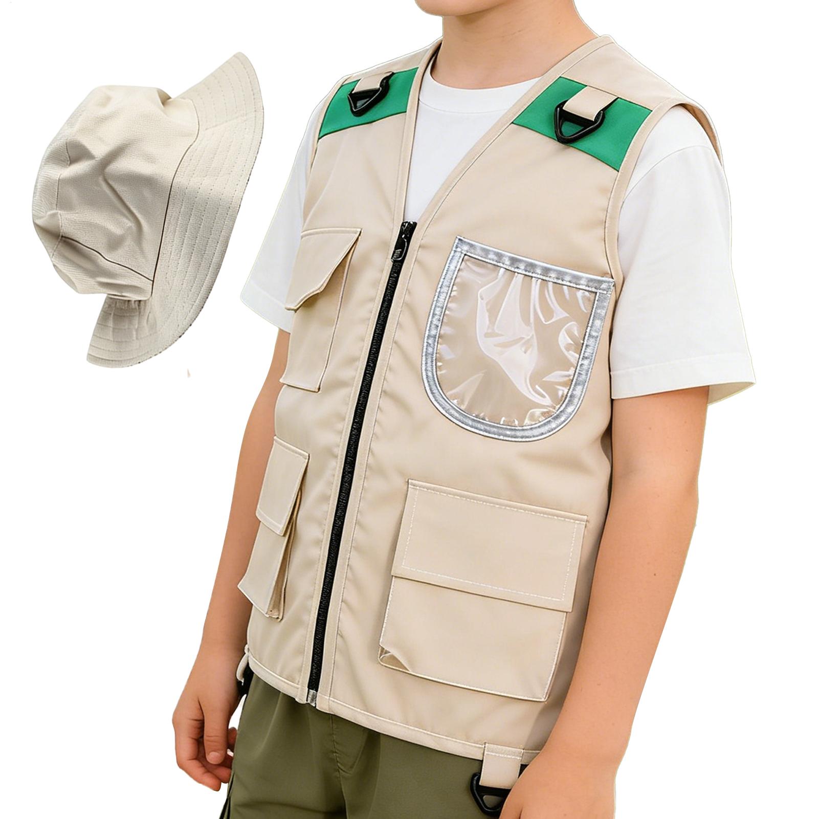 Fishing Equipment Logos - 1 pièce Gilet d'aventure pour enfants,