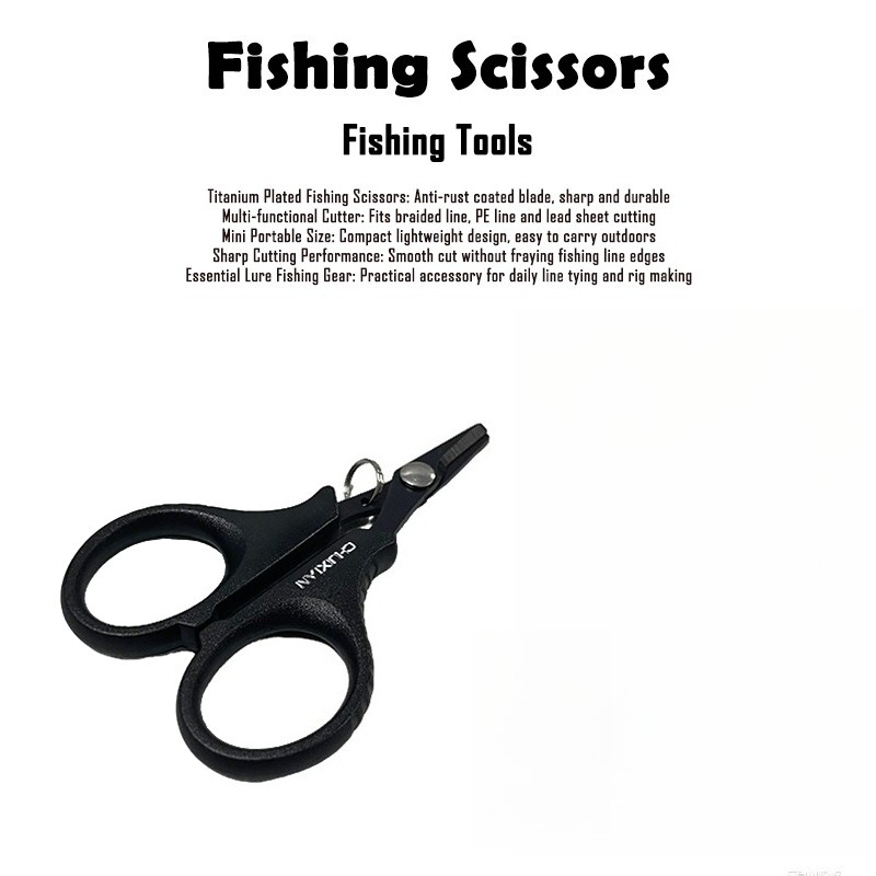 Braided Fishing Line - Ciseaux de pêche multifonctionnels en acier