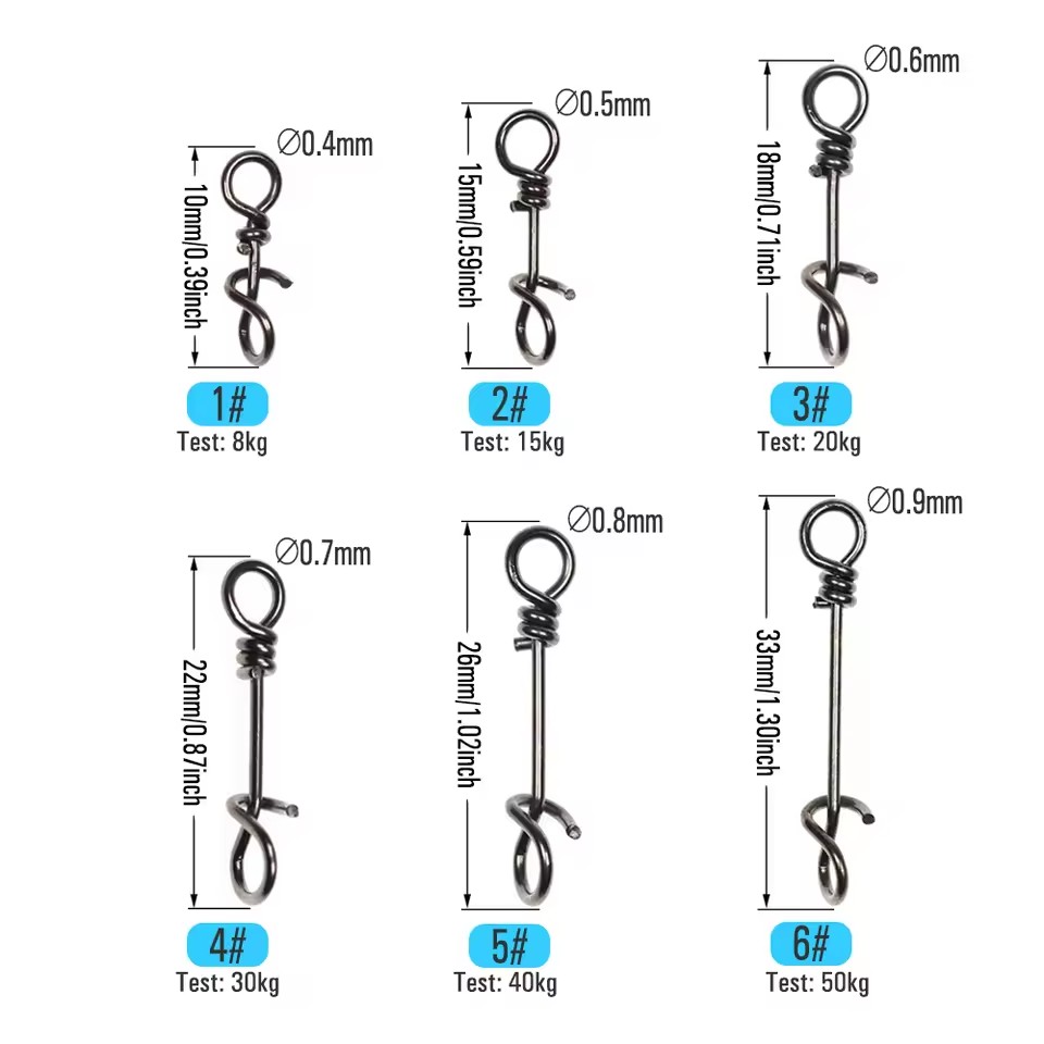 50 pièces de clips à ressort d - Fishing Equipment For Beginners avis et prix