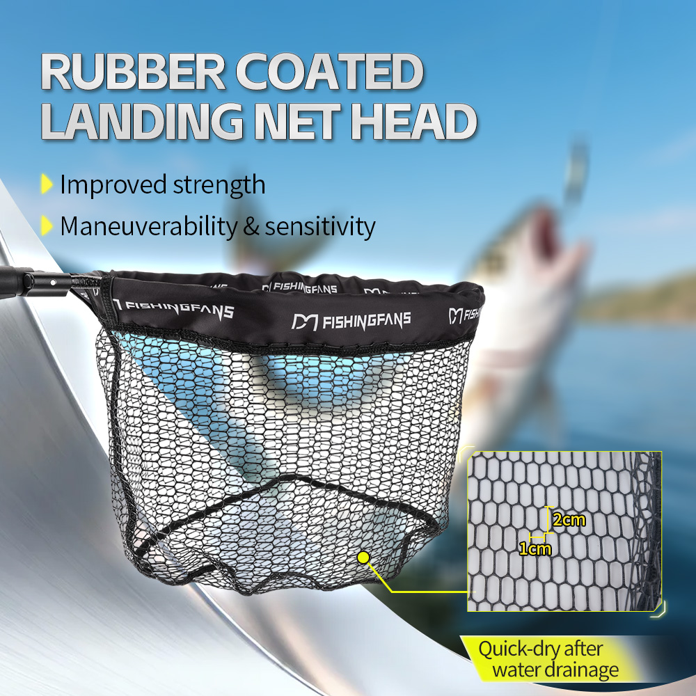 FISHINGFANS Épuisette de pêche - Landing Net Telescopic avis et prix